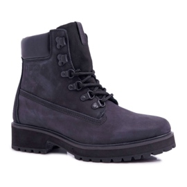 Kvindestøvler Trappers Big Star Black EE274033 sort