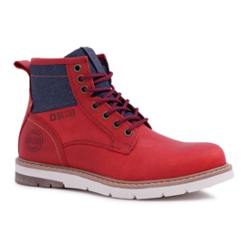 Kvindestøvler Trappers Big Star Leather Burgundy EE274006 rød