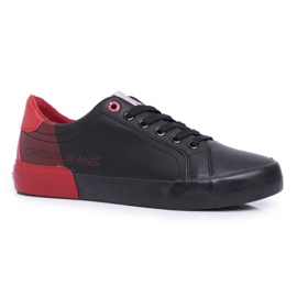 Cross Jeans til mænd sort Sneakers EE1R4046C rød