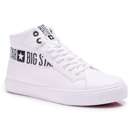 Herresneakers Low Big Star High White EE174340 hvid