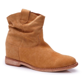 MSMG Dame Ankelstøvler Camel Ellen brun