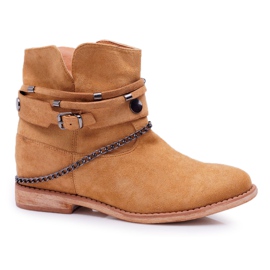 MSMG Dame Ankelstøvler A3705 Camel Lucky brun