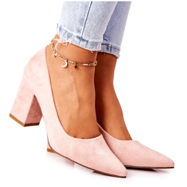 SEA Kvinders Pumps På Hæl Hæl Ruskind Beige Florena
