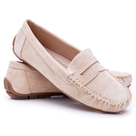PS1 Loafers til kvinder Beige ruskind Bolero