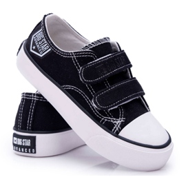 Børnesko Sneakers Big Star With Velcro Black FF374062 sort