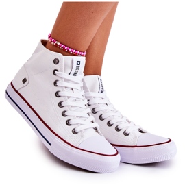 Kvinders sneakers Big Star High White DD274332 hvid