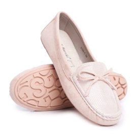 Loafers til kvinder Suede S.Barski A199 Beige Wannabe