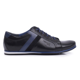 Herre Brogues Sko Casual Nikopol Læder Sort 1721