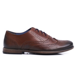 Herre Brogues Sko Casual Nikopol Læder Brun 1733