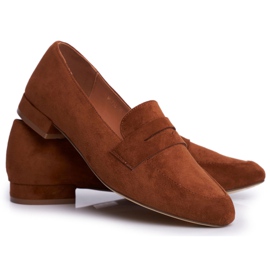 Loafers til kvinder Suede Sergio Leone MK734 Camel Nebbi brun
