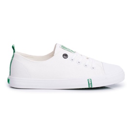 Kvinders sneakers Big Star grøn og hvid FF274088
