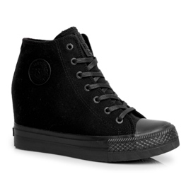 Kvinder Sneakers Big Star Sort FF274A191