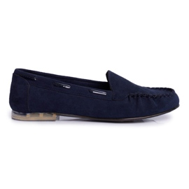 Dame Loafers Sergio Leone Suede Marineblå MK722 marine blå