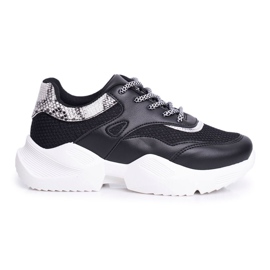 PS1 Kvinders sportssko Snake Black Giselle sort