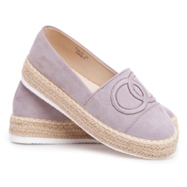 SEA Kvinders Espadrilles tyk linnesål grå Grey Febi