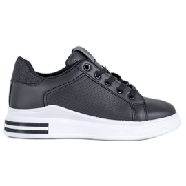 Weide Eco læder sneakers sort