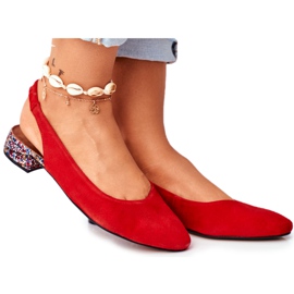 Kvinders læder-slip-on-pumper Maciejka Miami Red 04482-08 rød