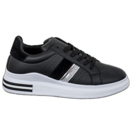 SHELOVET Stilfulde sneakers sort
