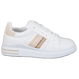 SHELOVET Stilfulde sneakers hvid