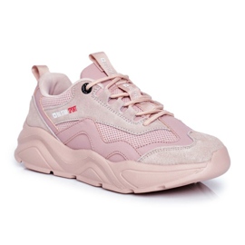 Dame Sportssko Sneakers Big Star Pink FF274960 lyserød