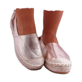 FRJ Golden Contour Espadrilles til kvinder gylden