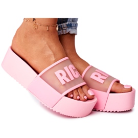 SEA Kvinders hjemmesko på platformen Pink Rich lyserød