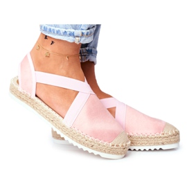 ADY Kvinders espadriller med udskåret pink motiv lyserød
