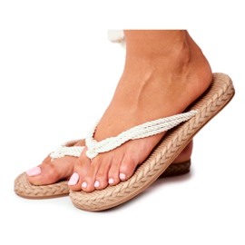 FRJ Dametøfler Skum Flip-flops Snor Hvid Madrid