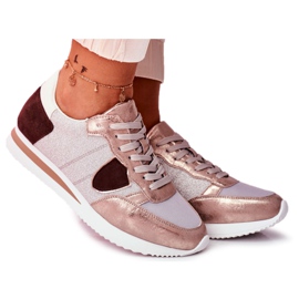 Moow Kvinders sportssko Glitter sølv Meget flot beige flerfarvet gul