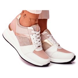 Moow Sportssko til kvinder Sneakers Hvid og Pink Dillion lyserød flerfarvet gul