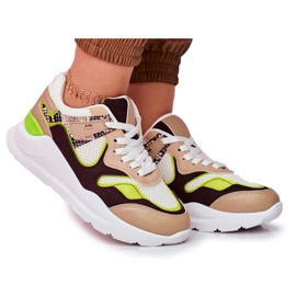 PS1 Sportssko til kvinder Sneakers Hvid Freak brun flerfarvet