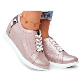 Kvinders sneakers Sergio Leone Beige Sparkle SP235