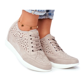 Kvinder Sergio Leone Sneakers Grå Openwork PB122