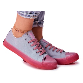 Dame Sneakers Big Star Blå Lyserød FF274260