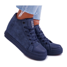 Kvinders sneakers Big Star marineblå EE274125 marine blå
