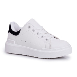 FRROCK Børns sportssko med velcro hvid Bilbo sort