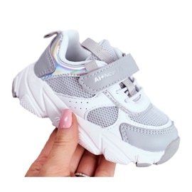 Sport børnesko grå ABCKIDS B011104349 hvid