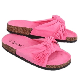 Kvinders pink boho tøfler CK136P Fushie lyserød