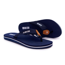 Kvinders hjemmesko Flip-flops Big Star marineblå DD274A254 marine blå