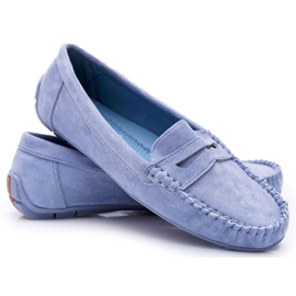 SEA Kvinders blå loafers ruskind Bolero