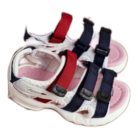 FRROCK Børnesandaler med velcro til piger hvid pink Fima