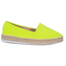 Small Swan Tekstil Espadrilles grøn gul