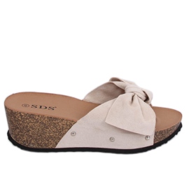 Beige tøfler 7862-KL Beige