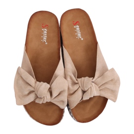 Beige tøfler til kvinder LK29P Beige