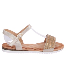 Guld damesandaler HT-69 Guld gylden