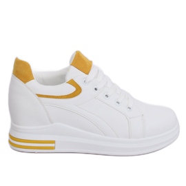Hvide HY-231 gule kile sneakers