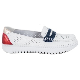Filippo Komfortable læder loafers hvid