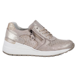 Filippo Gyldne sneakers med glitter gylden