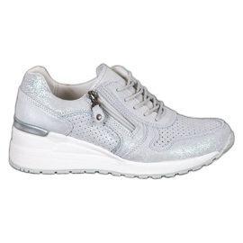 Filippo Sølv sneakers med glitter grå