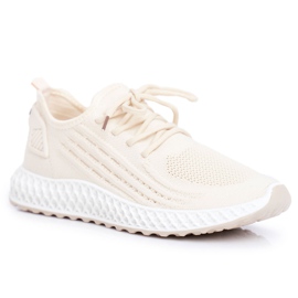 Sportssko til kvinder Light Beige Mersea